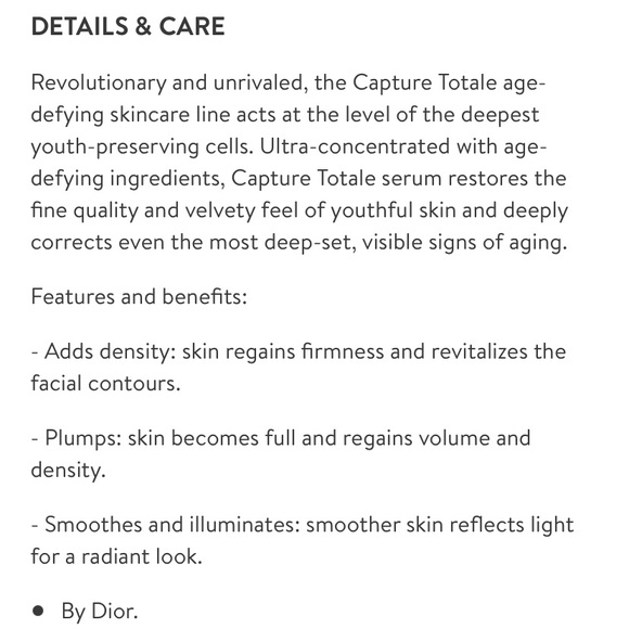 Dior Capture Totale Concentrate Multi Perfection
